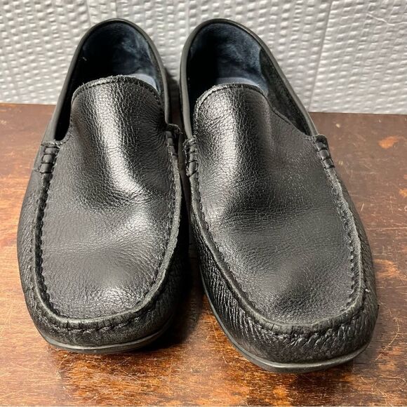 Tommy Bahama Nassau Venetian Black Leather Driving Loafers Size 8D - Picture 8 of 12